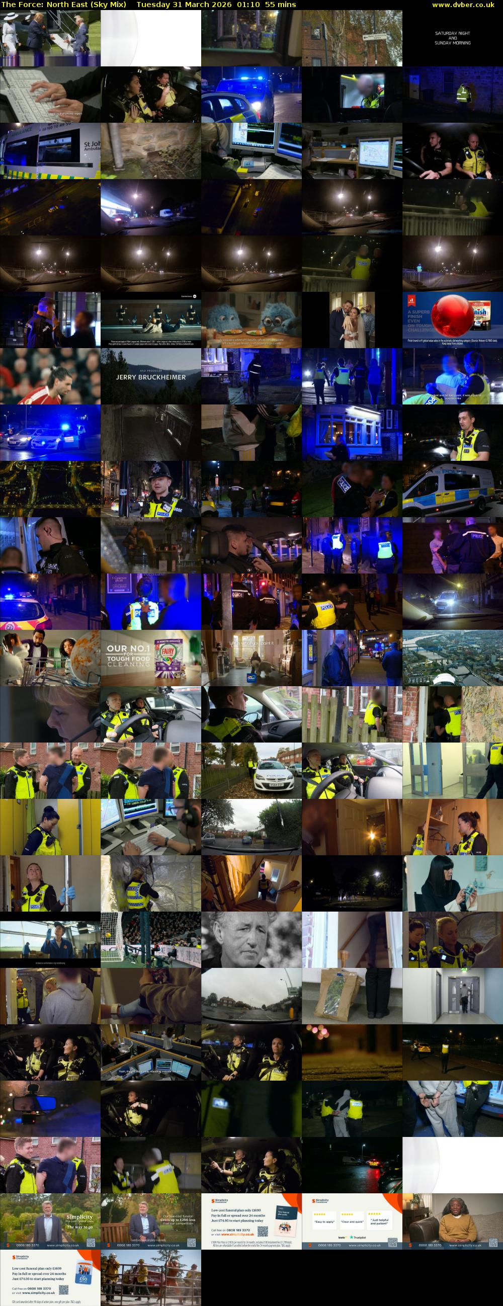 The Force: North East (Sky Mix) Tuesday 31 March 2026 01:10 - 02:05