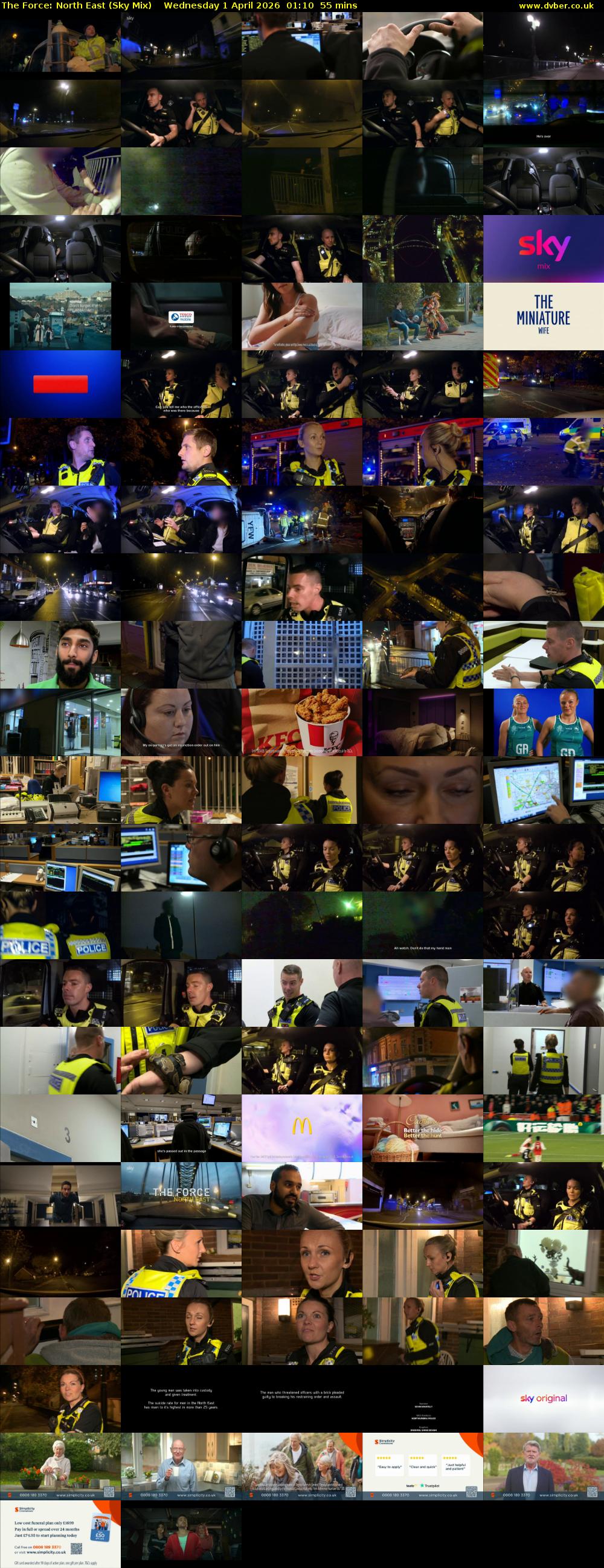 The Force: North East (Sky Mix) Wednesday 1 April 2026 01:10 - 02:05