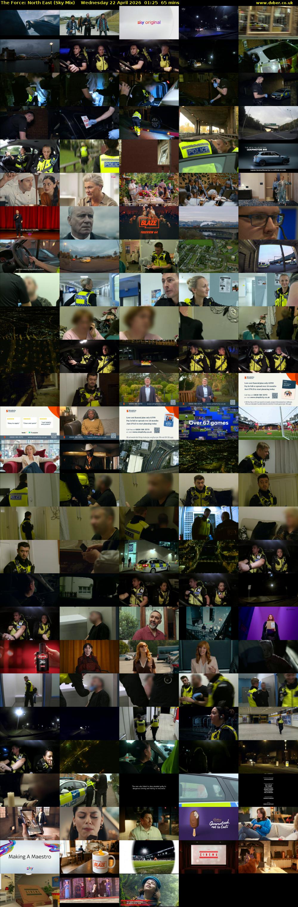 The Force: North East (Sky Mix) Wednesday 22 April 2026 01:25 - 02:30