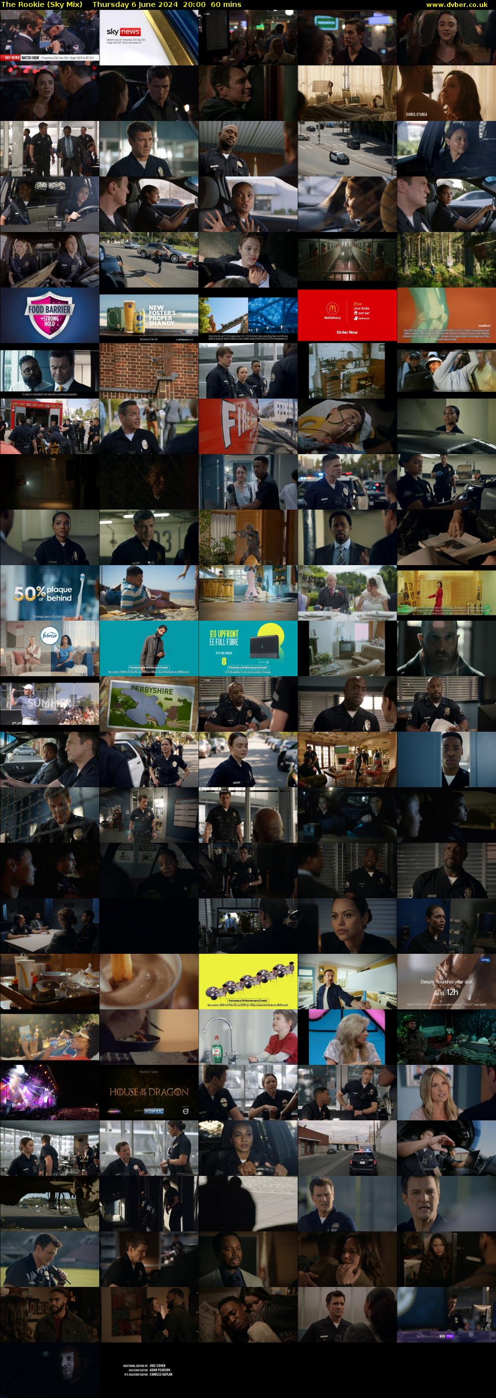 The Rookie (Sky Mix) Thursday 6 June 2024 20:00 - 21:00