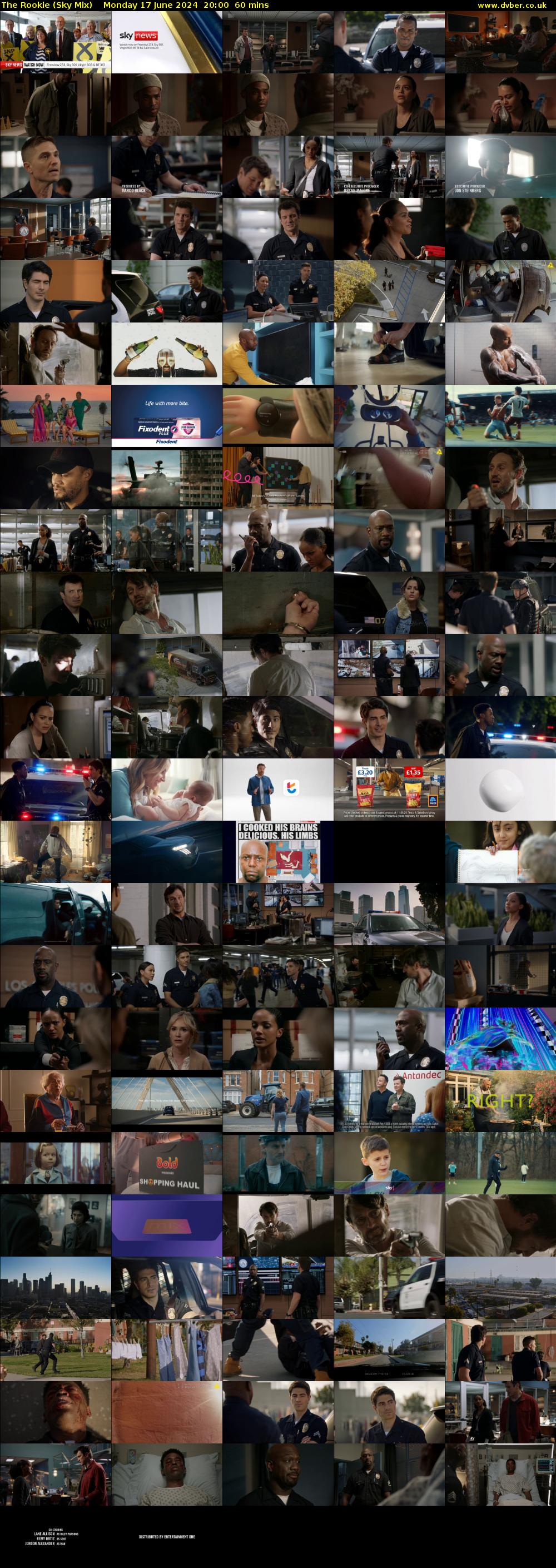 The Rookie (Sky Mix) Monday 17 June 2024 20:00 - 21:00