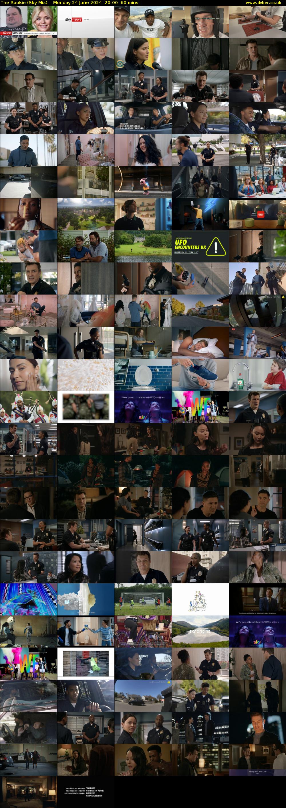 The Rookie (Sky Mix) Monday 24 June 2024 20:00 - 21:00