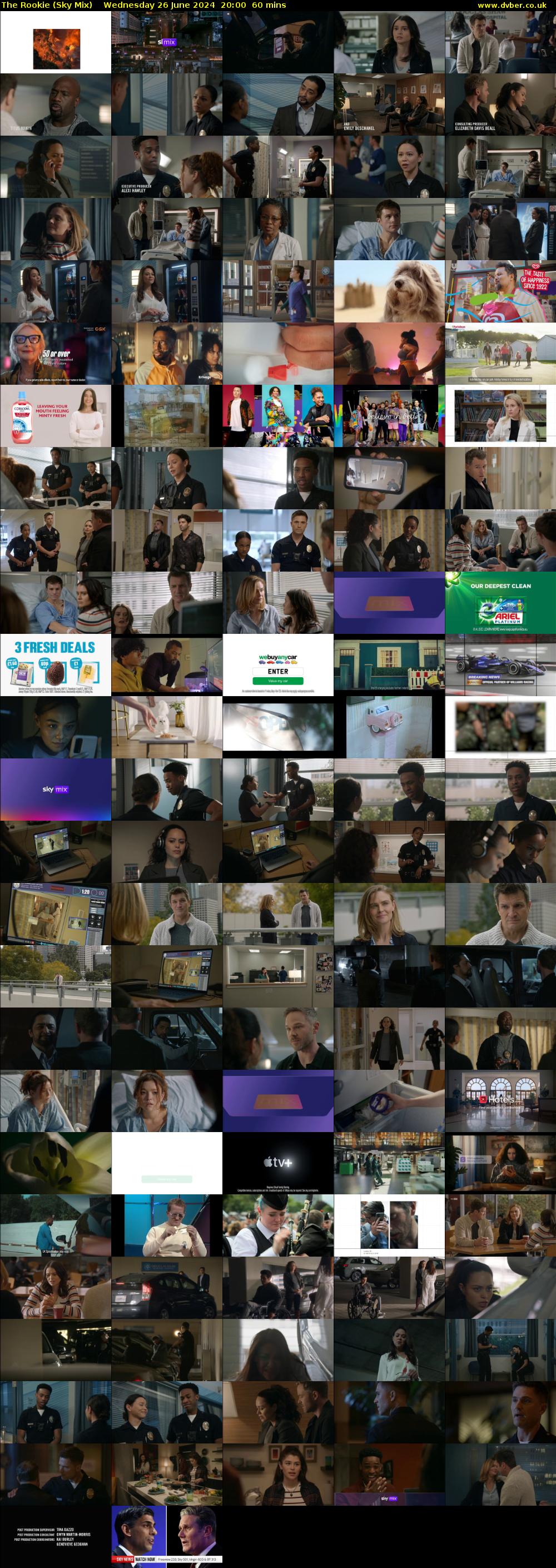 The Rookie (Sky Mix) Wednesday 26 June 2024 20:00 - 21:00