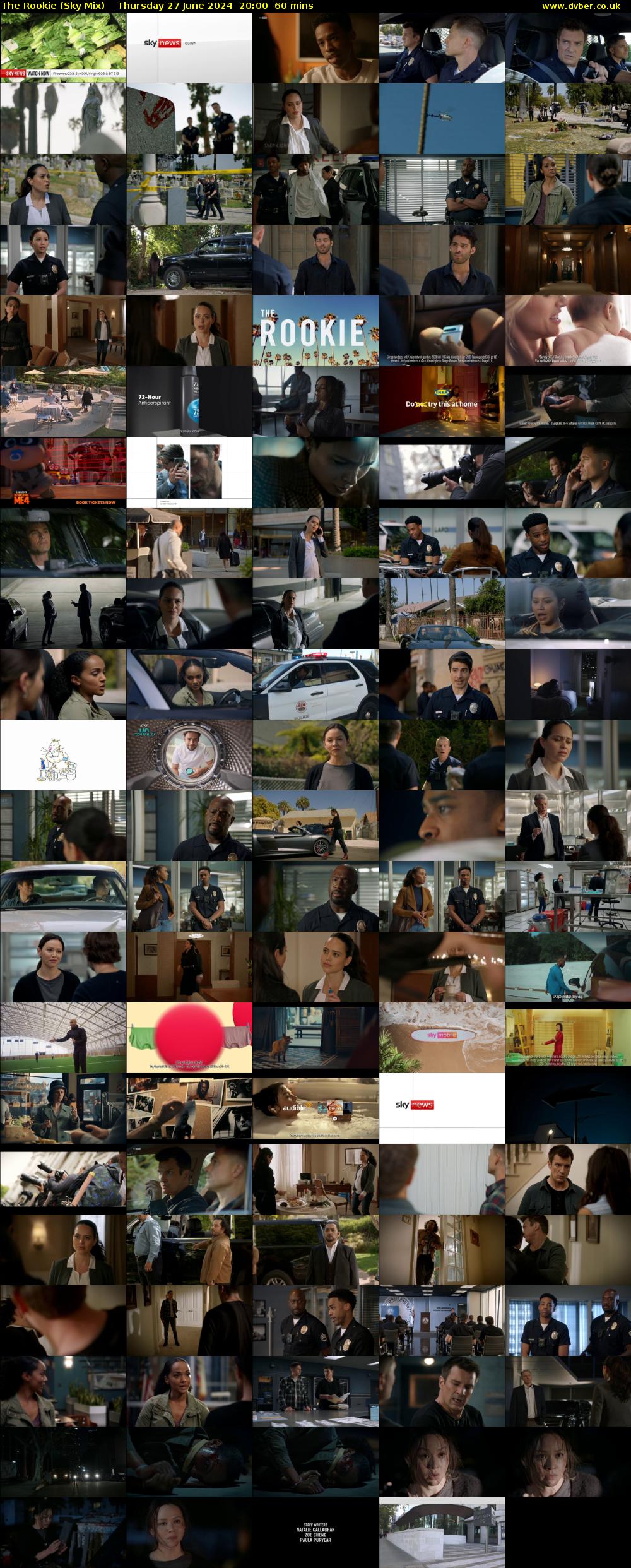 The Rookie (Sky Mix) Thursday 27 June 2024 20:00 - 21:00