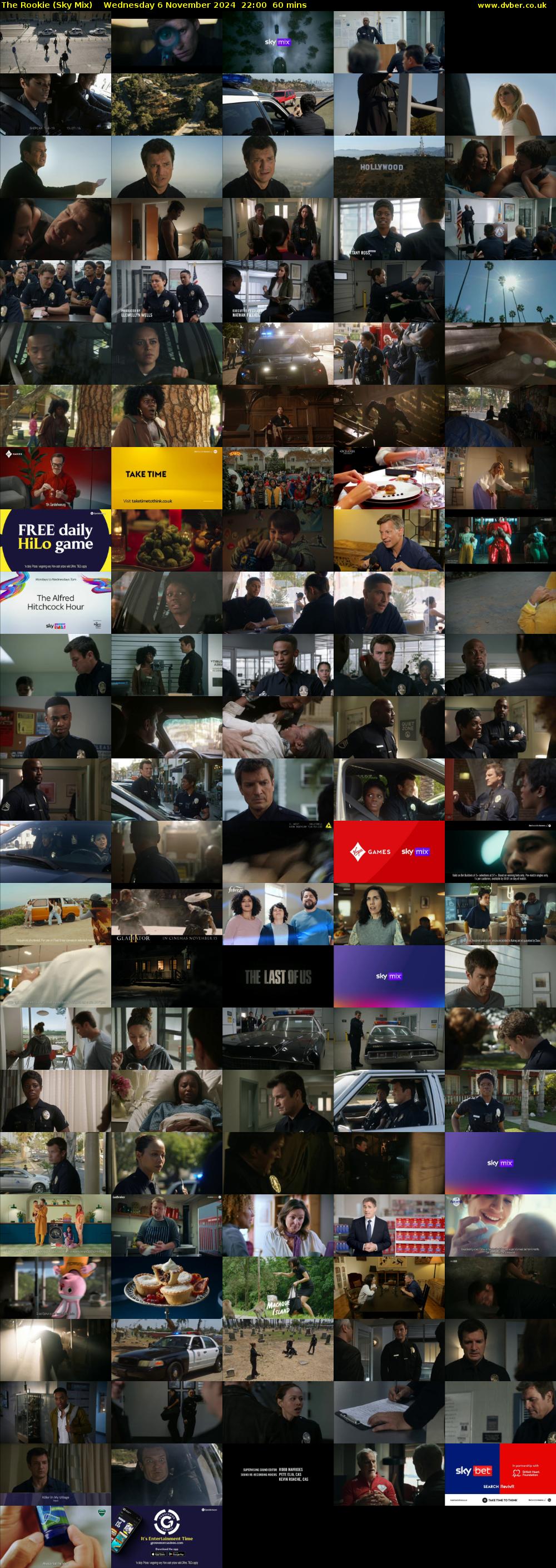 The Rookie (Sky Mix) Wednesday 6 November 2024 22:00 - 23:00