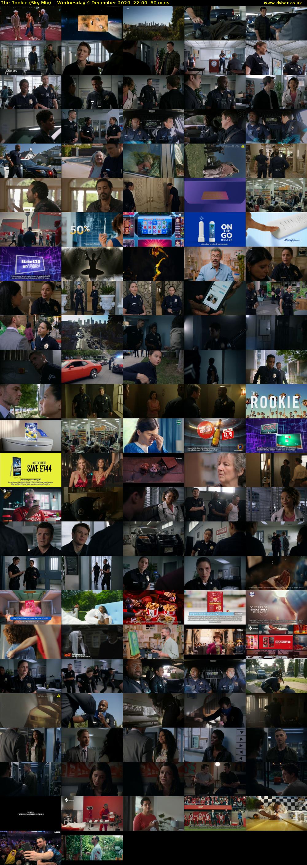 The Rookie (Sky Mix) Wednesday 4 December 2024 22:00 - 23:00