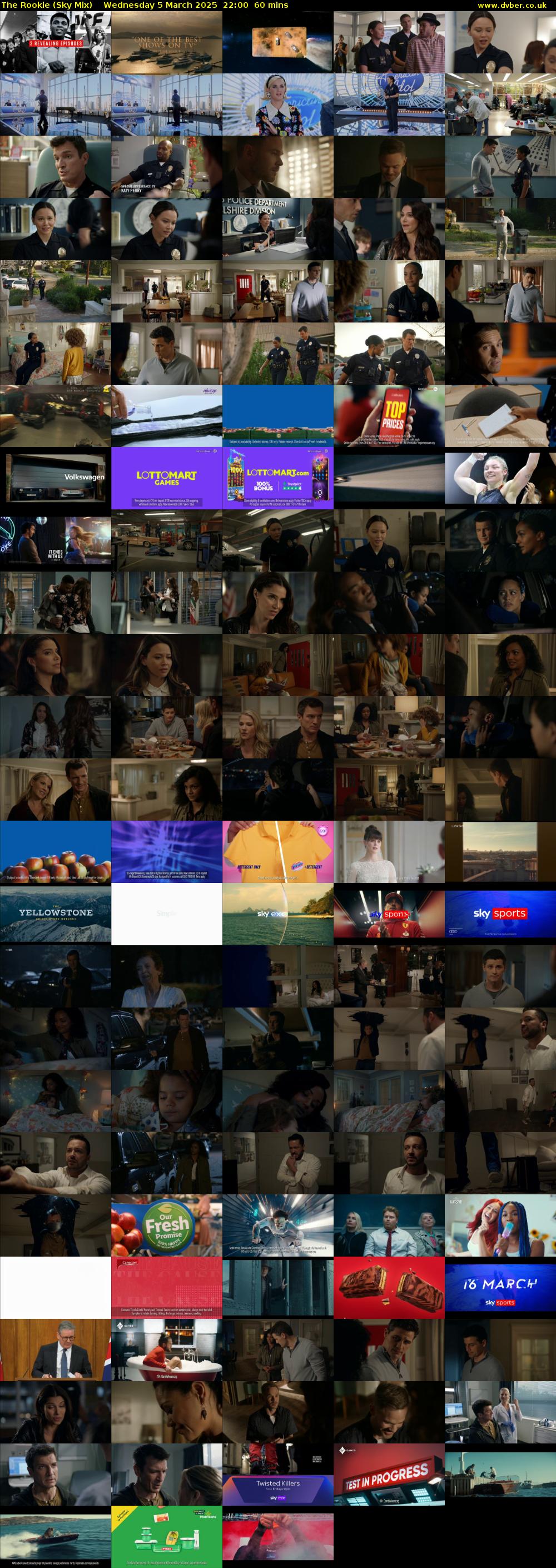 The Rookie (Sky Mix) Wednesday 5 March 2025 22:00 - 23:00