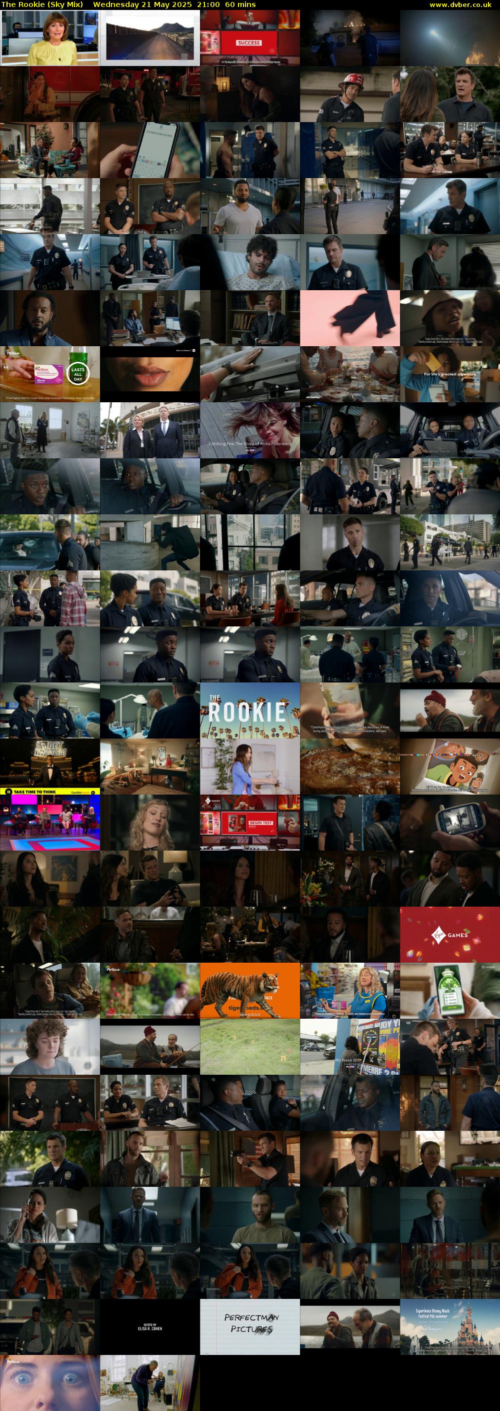 The Rookie (Sky Mix) Wednesday 21 May 2025 21:00 - 22:00