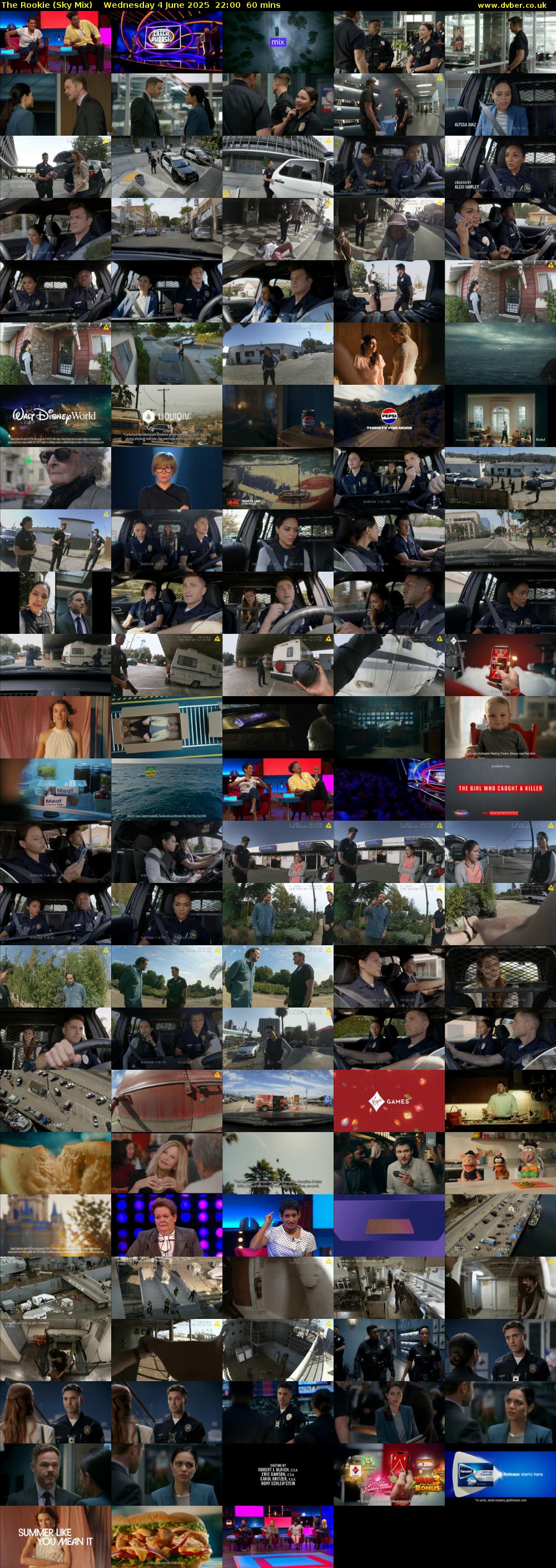 The Rookie (Sky Mix) Wednesday 4 June 2025 22:00 - 23:00
