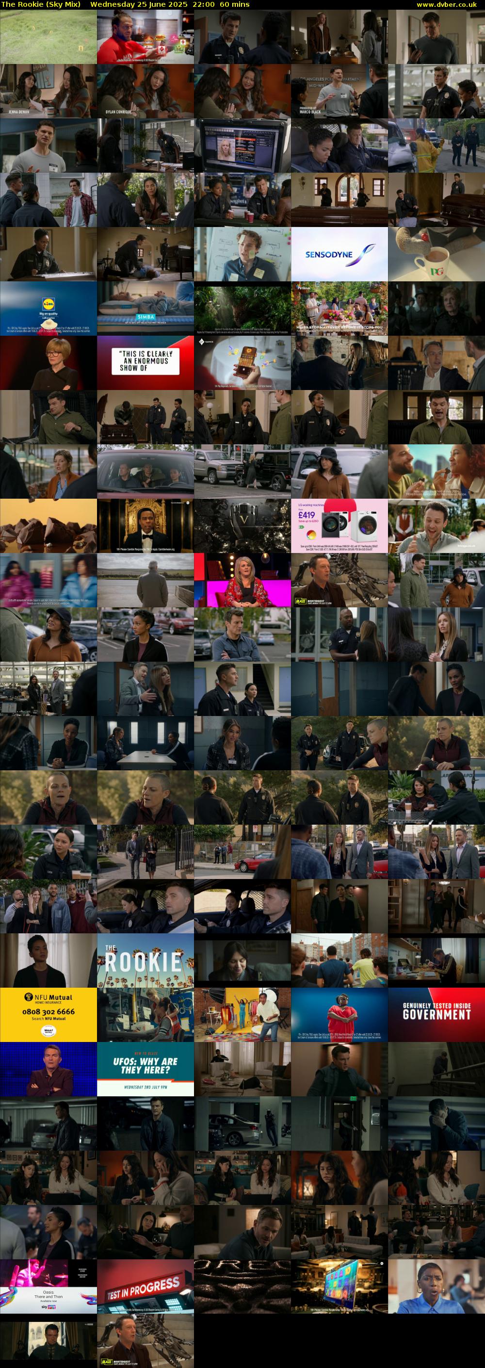 The Rookie (Sky Mix) Wednesday 25 June 2025 22:00 - 23:00