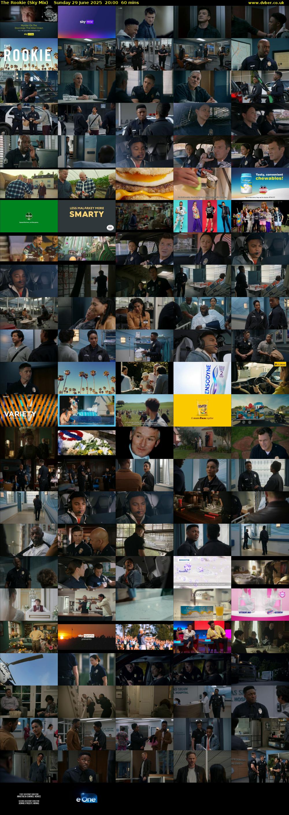 The Rookie (Sky Mix) Sunday 29 June 2025 20:00 - 21:00