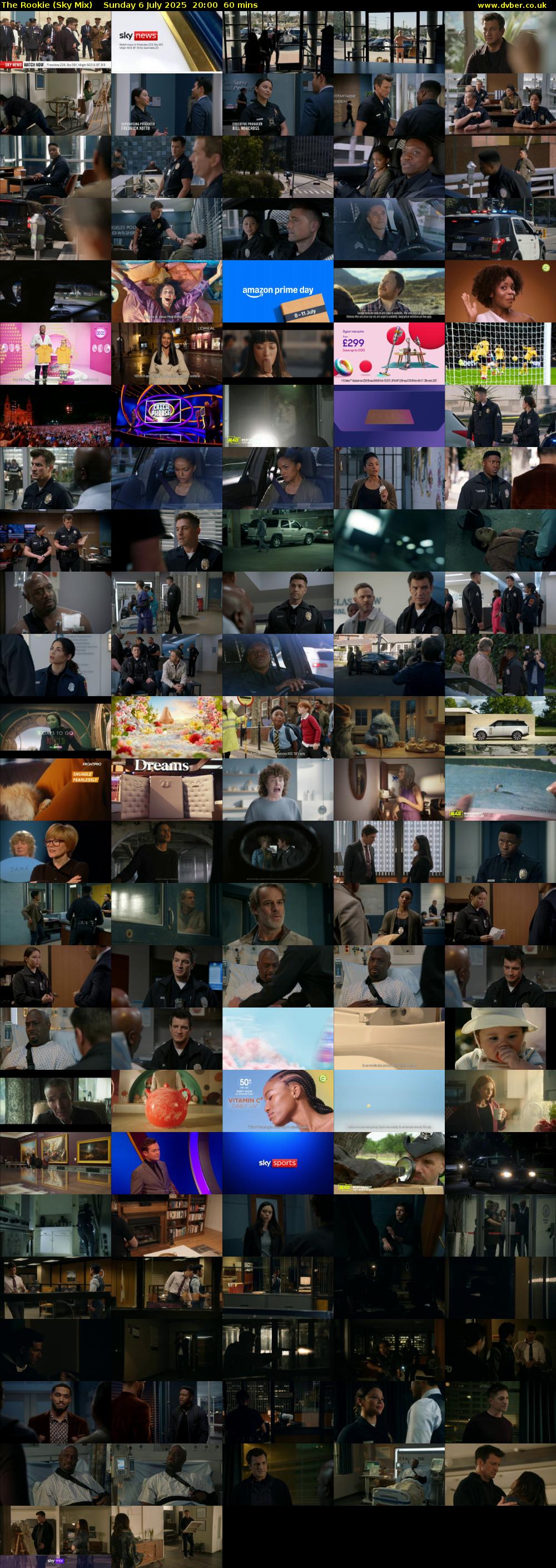 The Rookie (Sky Mix) Sunday 6 July 2025 20:00 - 21:00