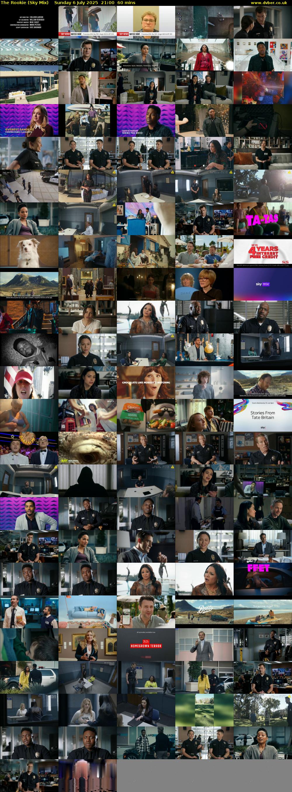 The Rookie (Sky Mix) Sunday 6 July 2025 21:00 - 22:00