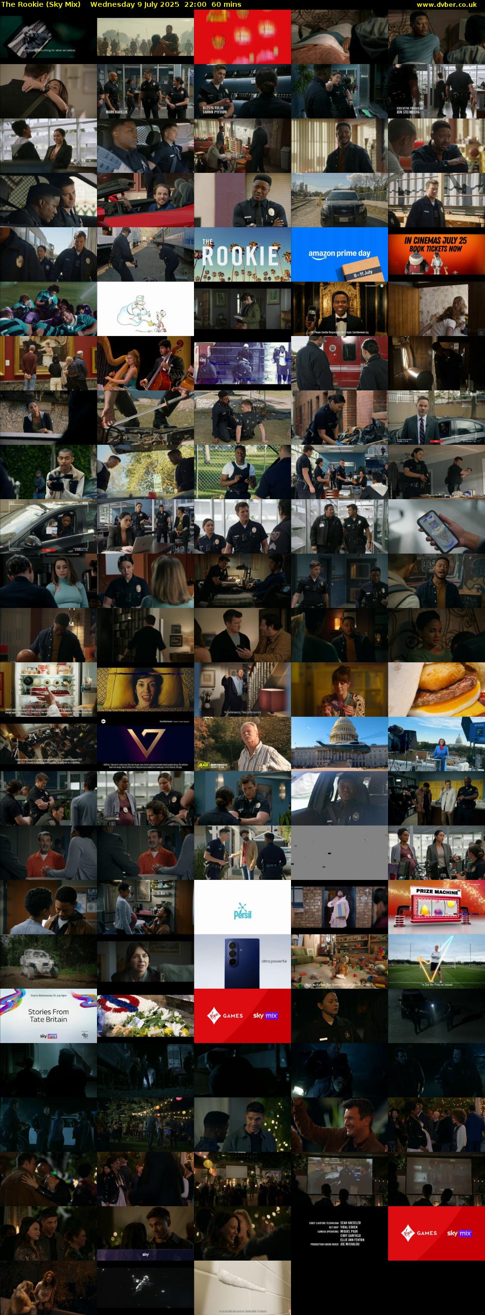 The Rookie (Sky Mix) Wednesday 9 July 2025 22:00 - 23:00