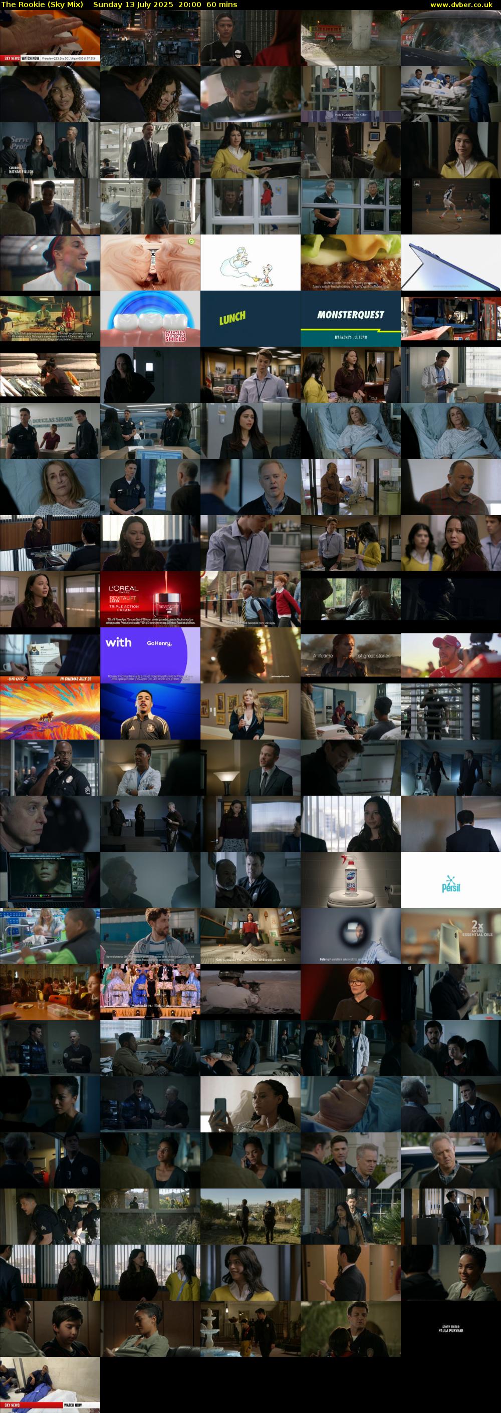 The Rookie (Sky Mix) Sunday 13 July 2025 20:00 - 21:00