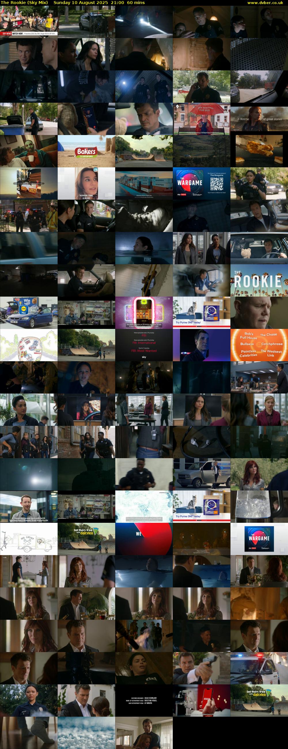 The Rookie (Sky Mix) Sunday 10 August 2025 21:00 - 22:00