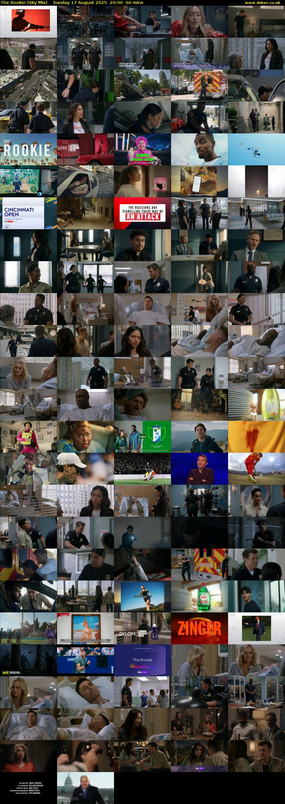The Rookie (Sky Mix) Sunday 17 August 2025 20:00 - 21:00