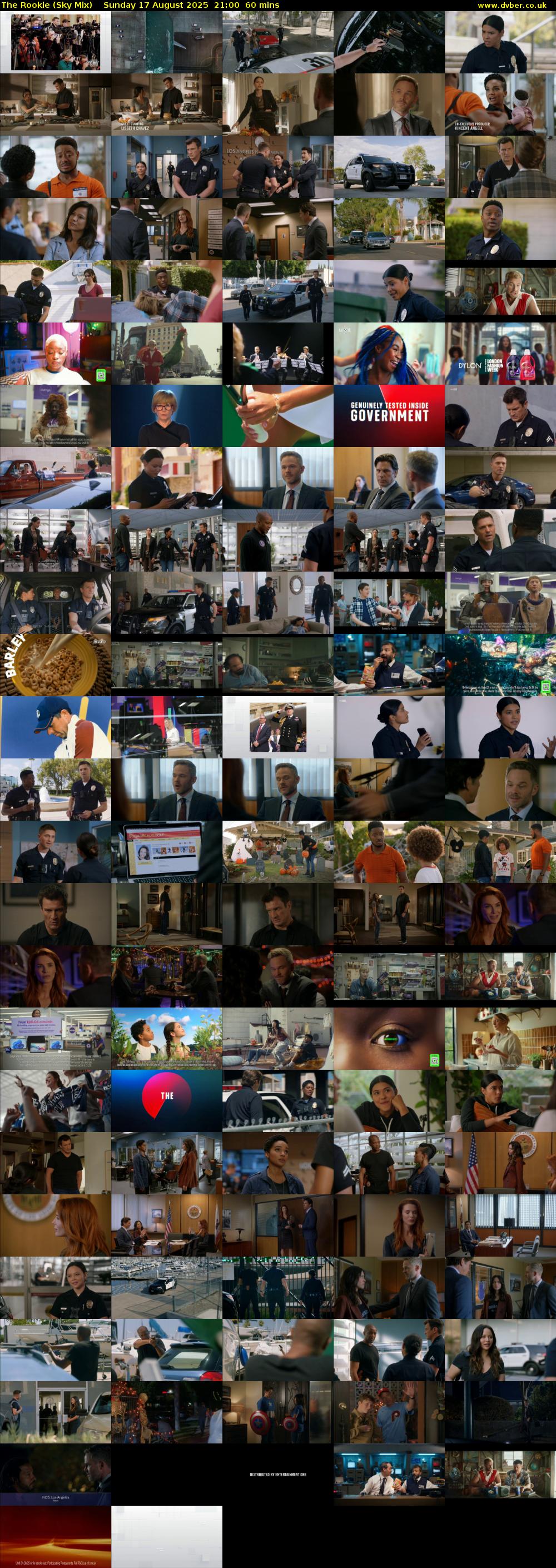 The Rookie (Sky Mix) Sunday 17 August 2025 21:00 - 22:00