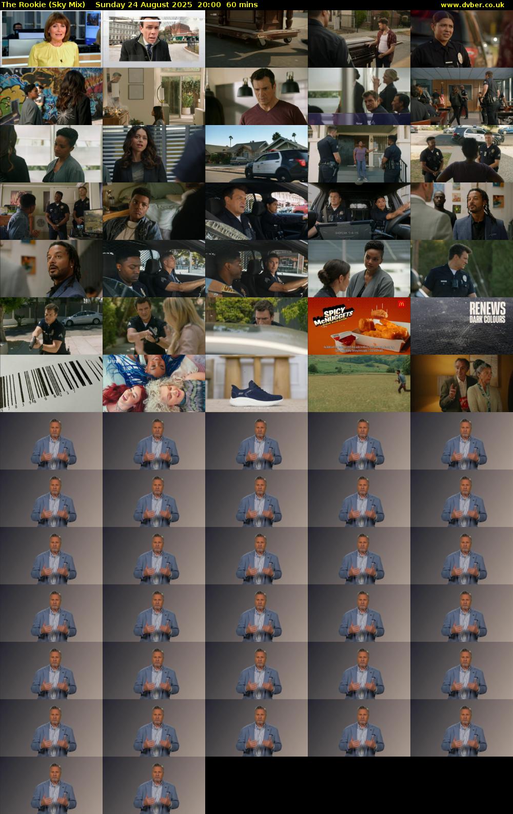 The Rookie (Sky Mix) Sunday 24 August 2025 20:00 - 21:00