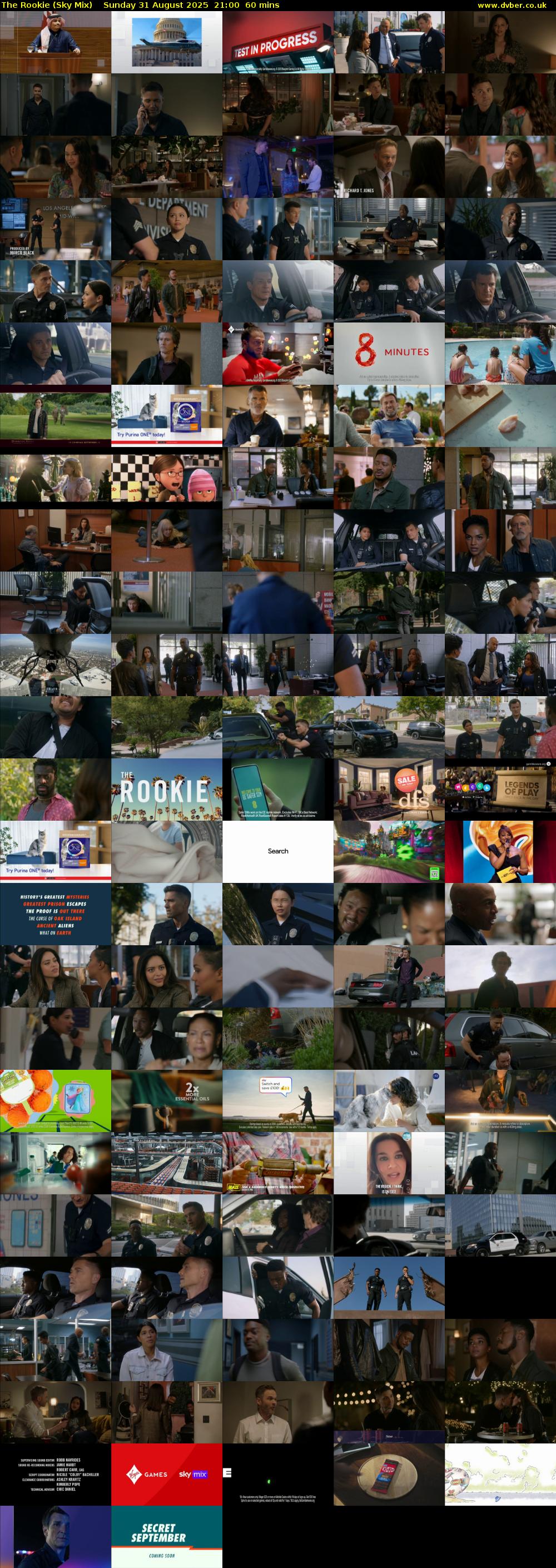 The Rookie (Sky Mix) Sunday 31 August 2025 21:00 - 22:00