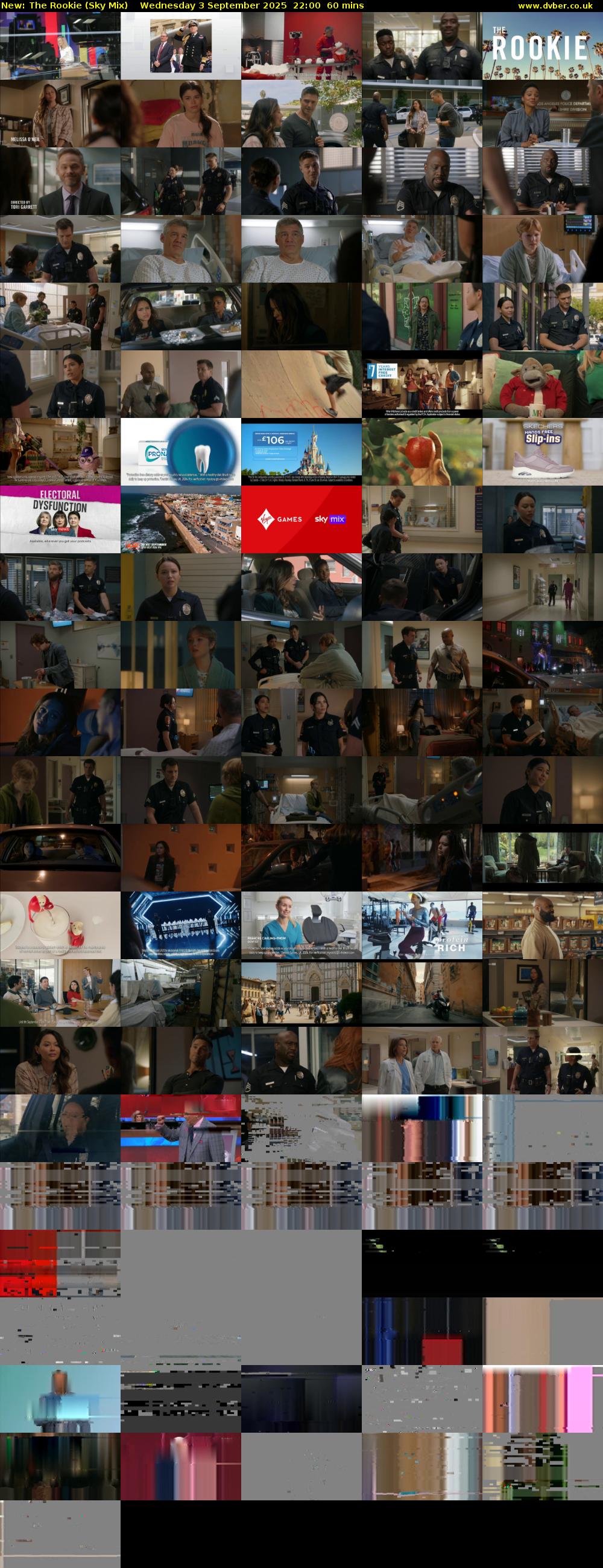 The Rookie (Sky Mix) Wednesday 3 September 2025 22:00 - 23:00