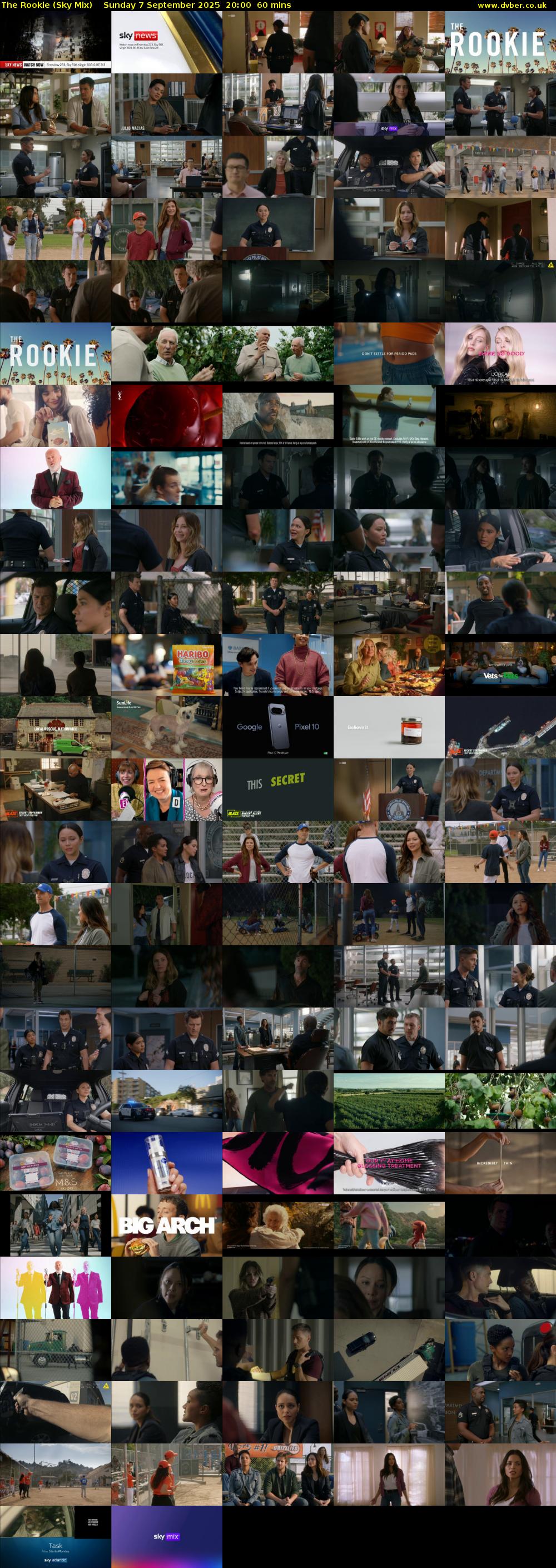 The Rookie (Sky Mix) Sunday 7 September 2025 20:00 - 21:00