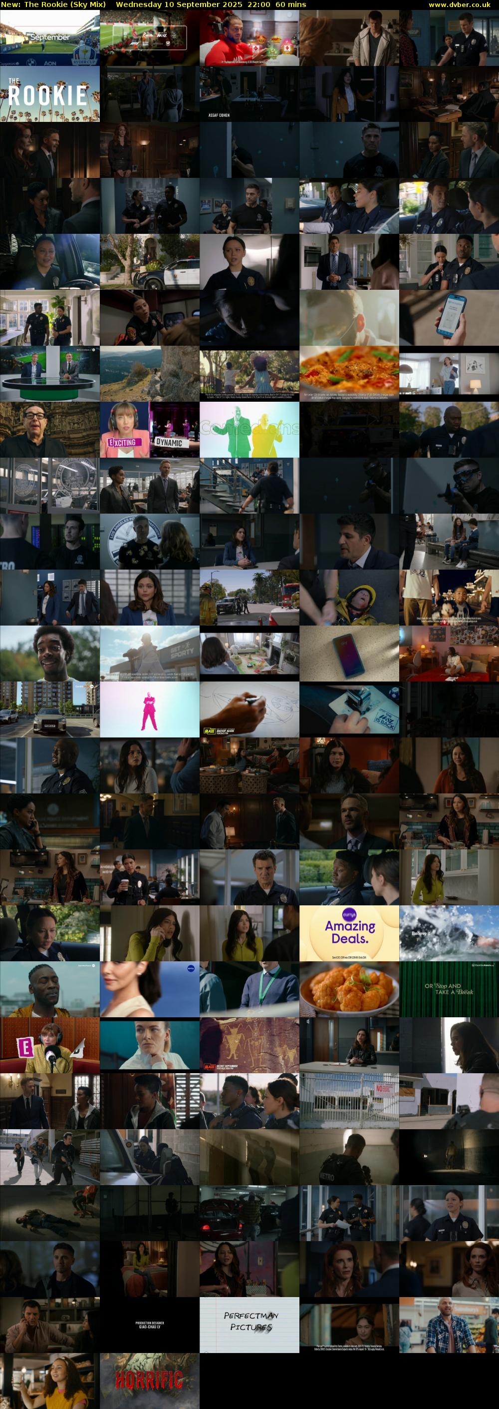 The Rookie (Sky Mix) Wednesday 10 September 2025 22:00 - 23:00