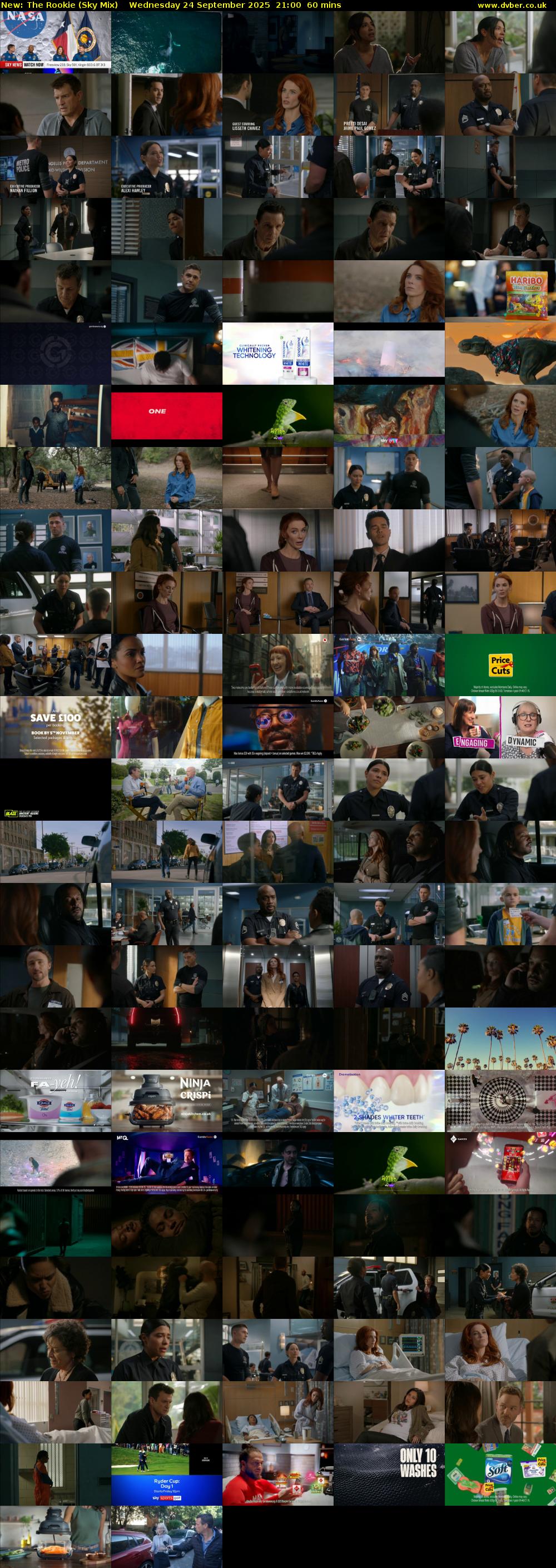 The Rookie (Sky Mix) Wednesday 24 September 2025 21:00 - 22:00