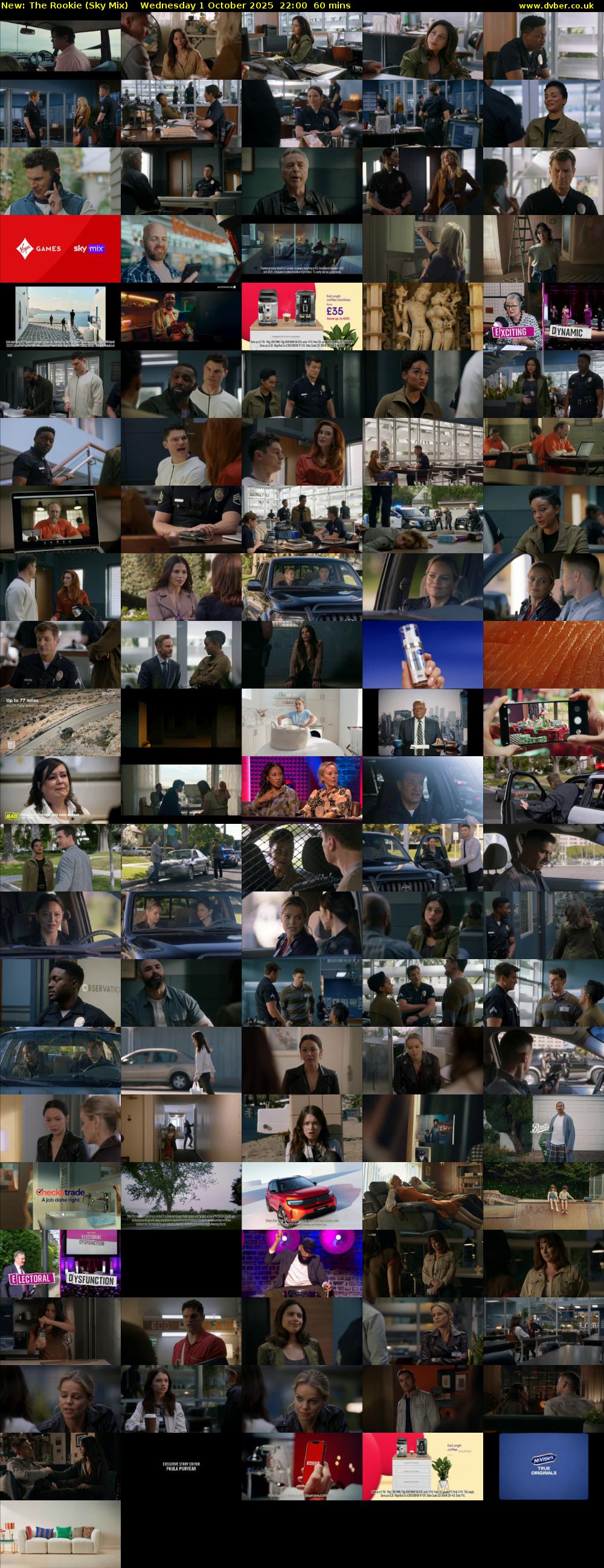 The Rookie (Sky Mix) Wednesday 1 October 2025 22:00 - 23:00