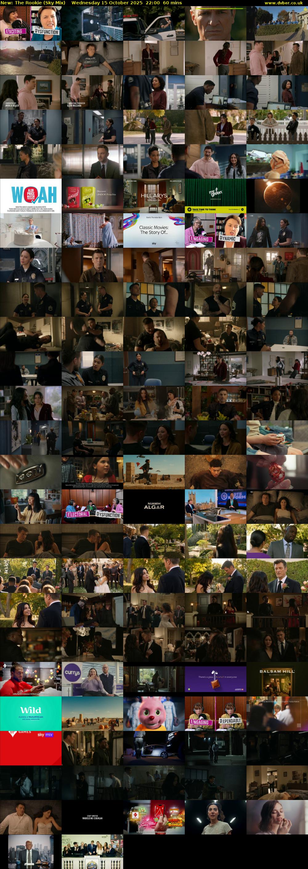 The Rookie (Sky Mix) Wednesday 15 October 2025 22:00 - 23:00