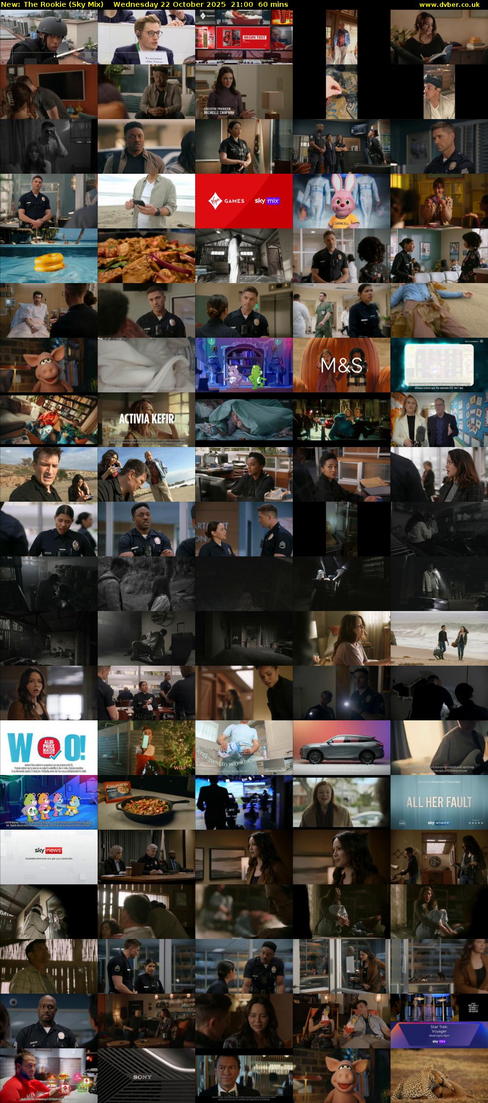 The Rookie (Sky Mix) Wednesday 22 October 2025 21:00 - 22:00