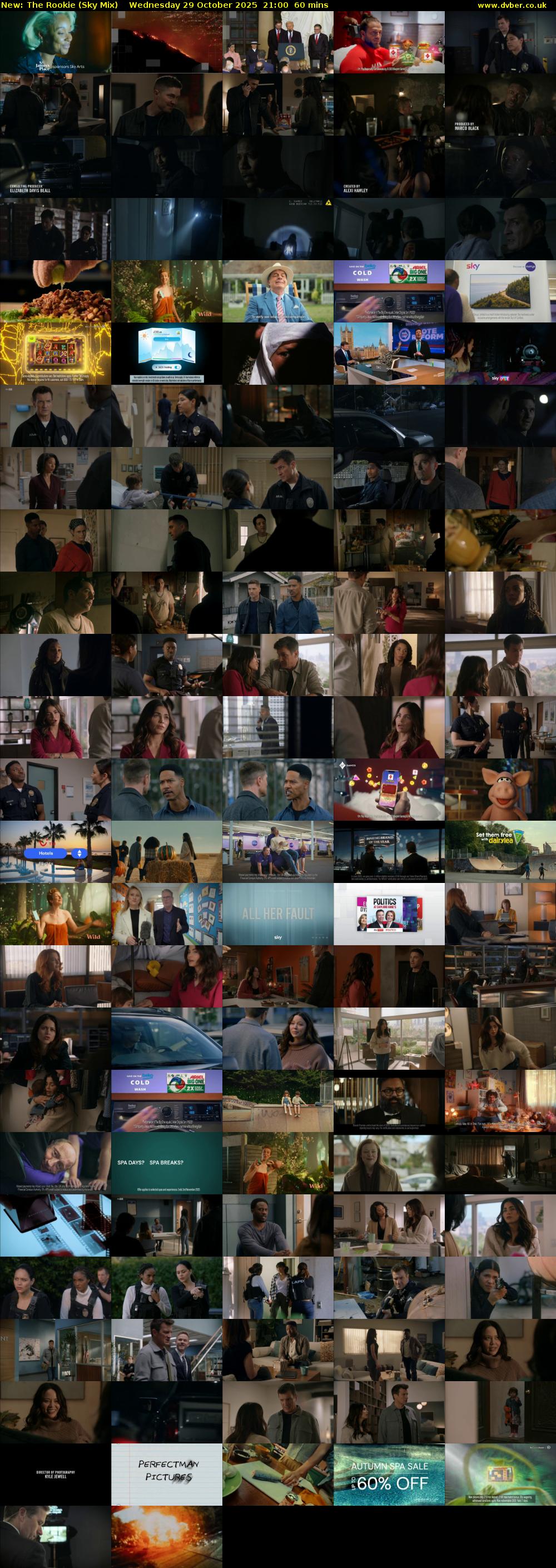 The Rookie (Sky Mix) Wednesday 29 October 2025 21:00 - 22:00