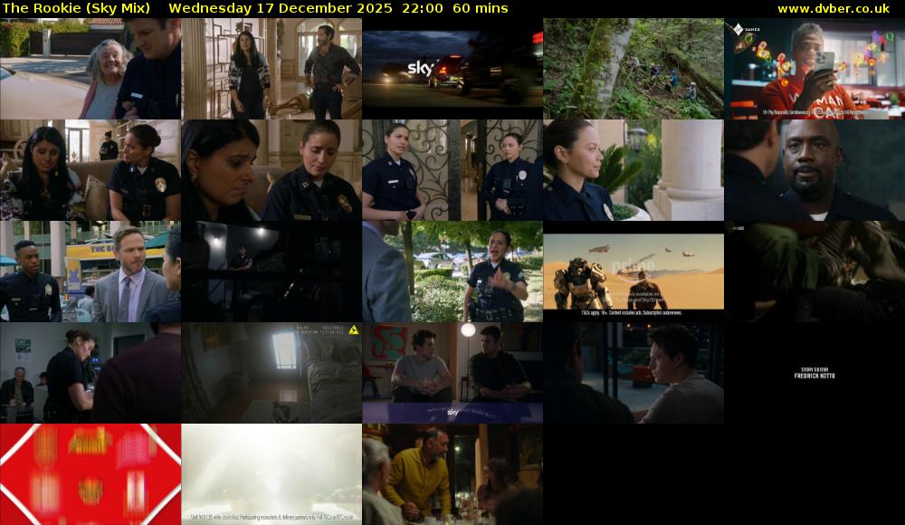 The Rookie (Sky Mix) Wednesday 17 December 2025 22:00 - 23:00