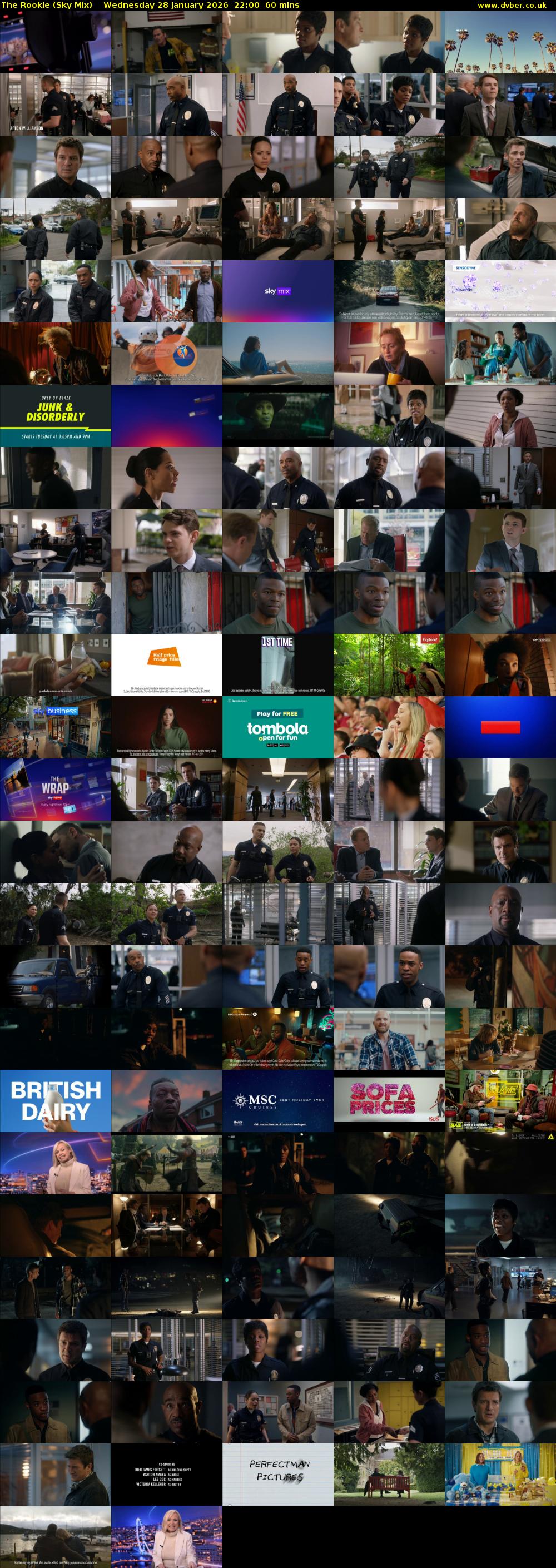 The Rookie (Sky Mix) Wednesday 28 January 2026 22:00 - 23:00