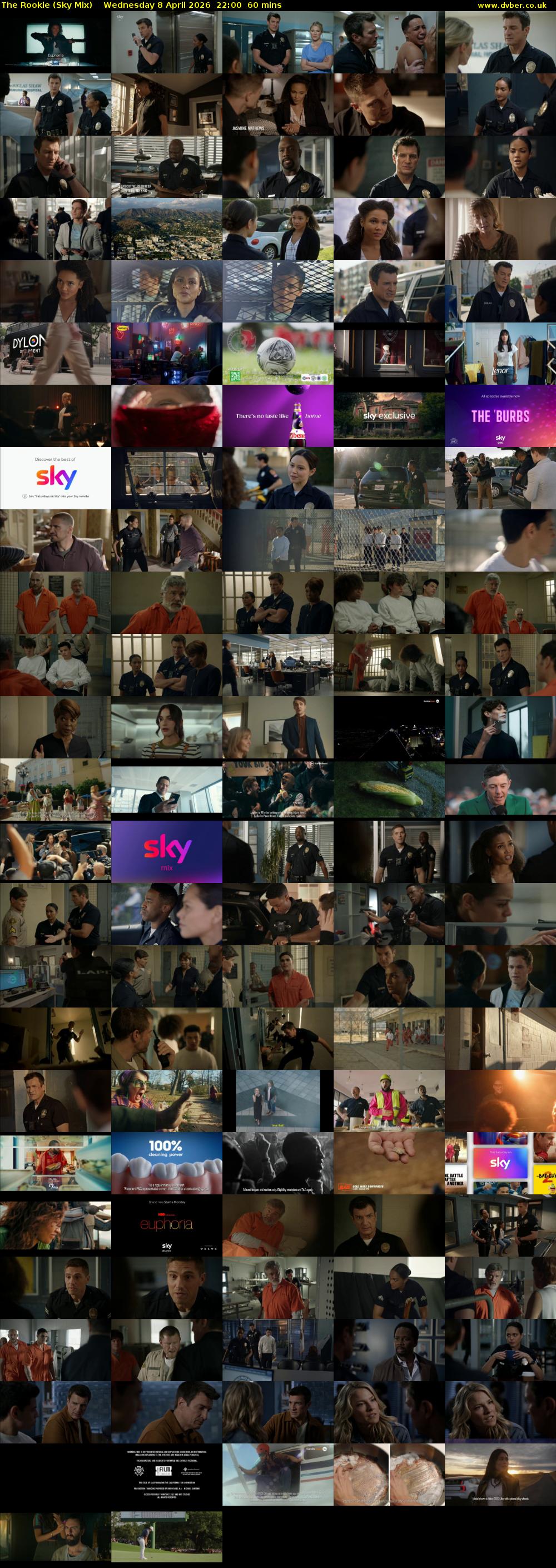 The Rookie (Sky Mix) Wednesday 8 April 2026 22:00 - 23:00