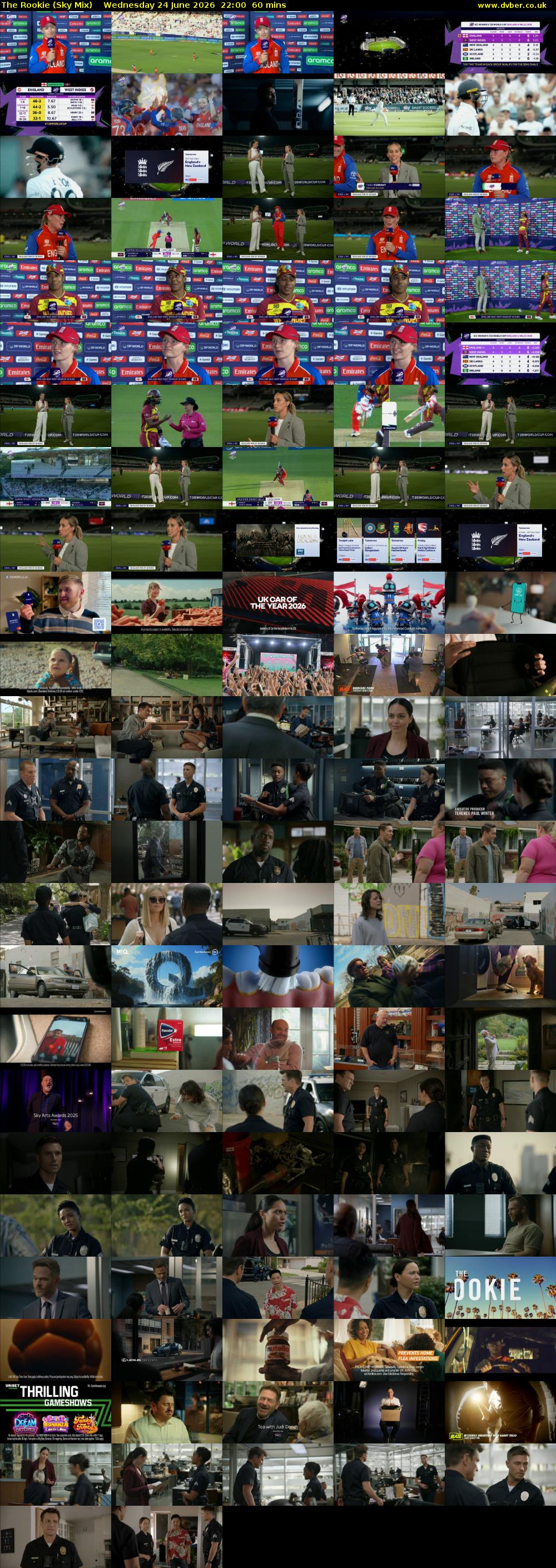 The Rookie (Sky Mix) Wednesday 24 June 2026 22:00 - 23:00