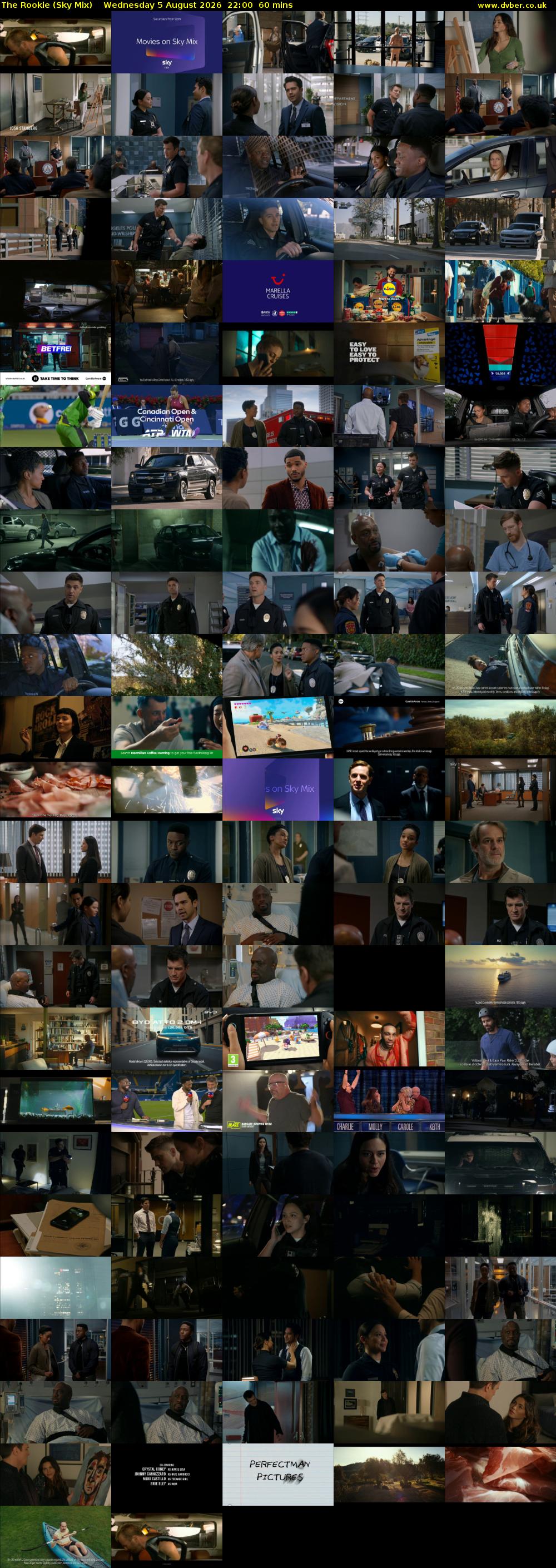 The Rookie (Sky Mix) Wednesday 5 August 2026 22:00 - 23:00