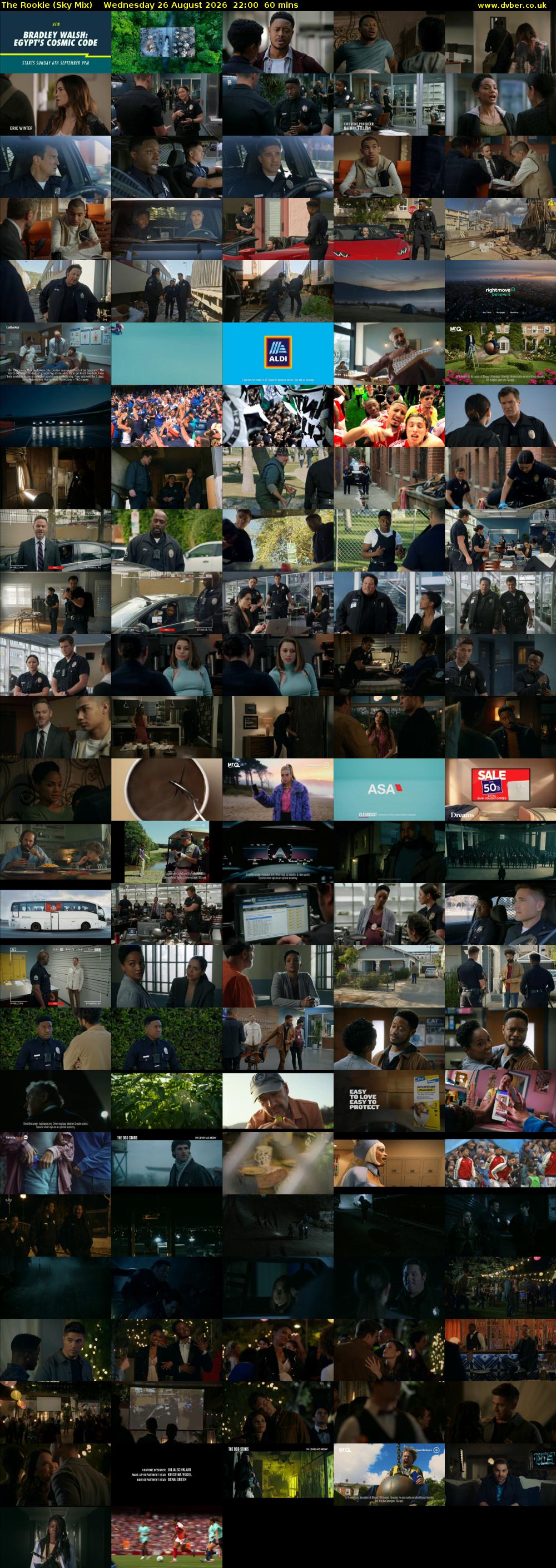 The Rookie (Sky Mix) Wednesday 26 August 2026 22:00 - 23:00