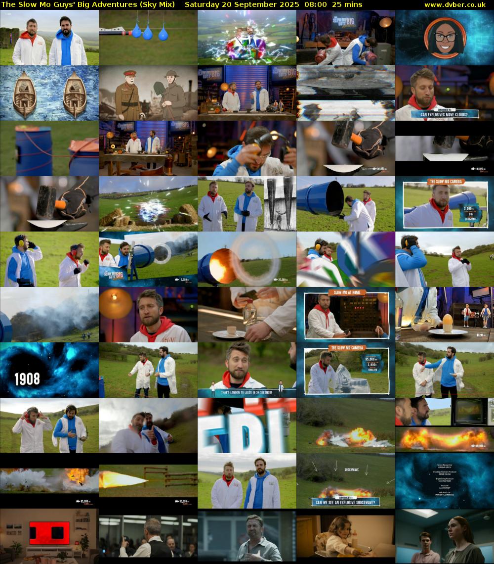 The Slow Mo Guys' Big Adventures (Sky Mix) Saturday 20 September 2025 08:00 - 08:25