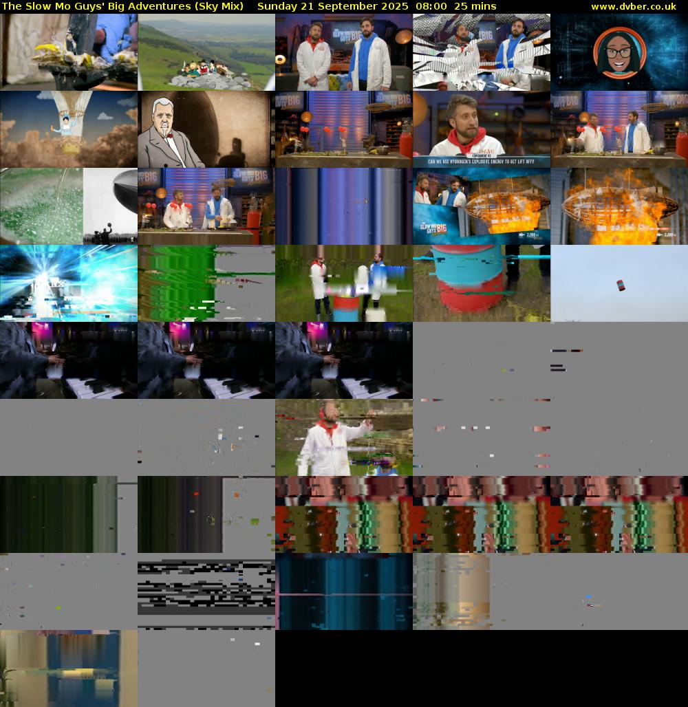 The Slow Mo Guys' Big Adventures (Sky Mix) Sunday 21 September 2025 08:00 - 08:25