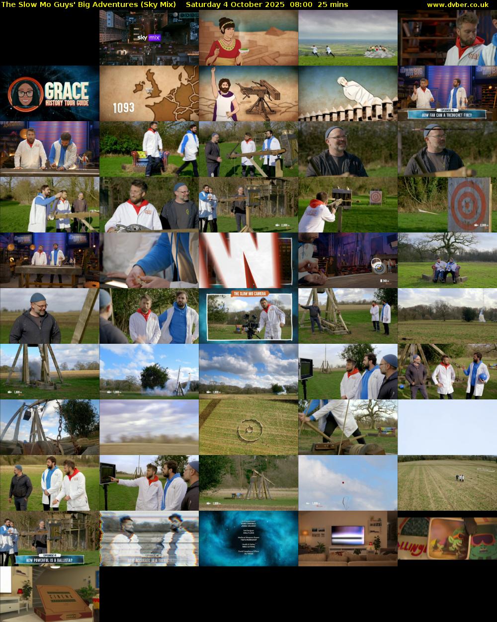 The Slow Mo Guys' Big Adventures (Sky Mix) Saturday 4 October 2025 08:00 - 08:25
