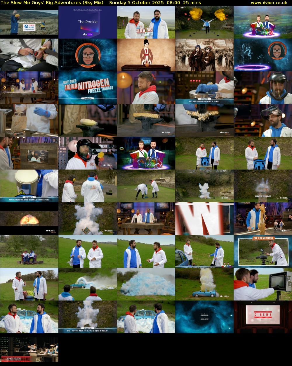 The Slow Mo Guys' Big Adventures (Sky Mix) Sunday 5 October 2025 08:00 - 08:25