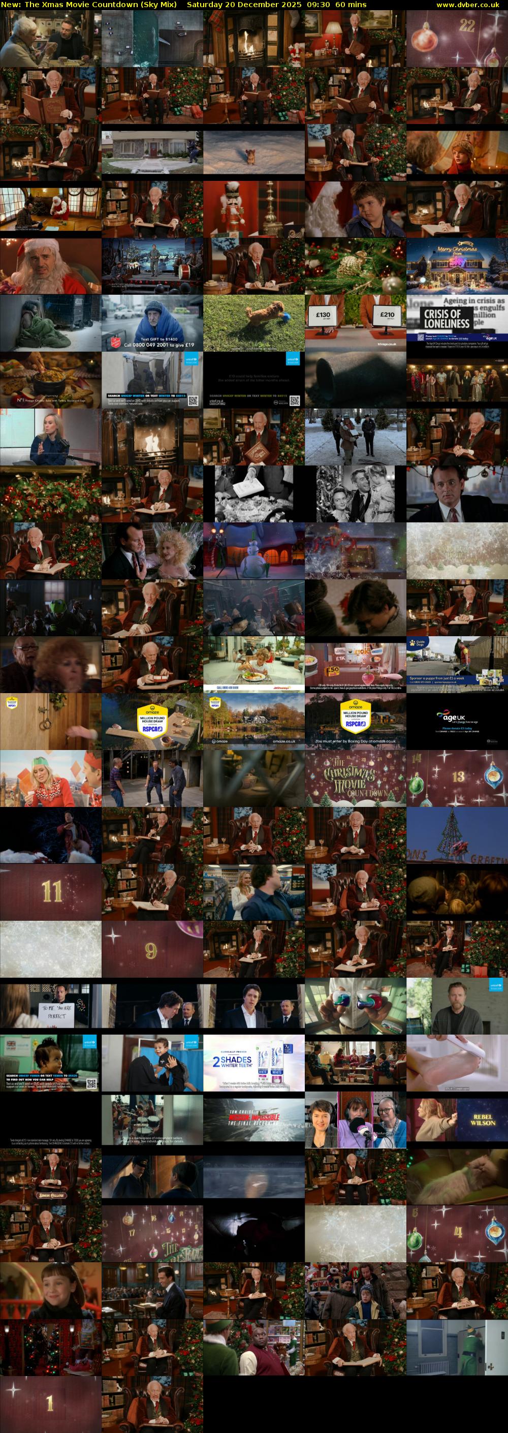 The Xmas Movie Countdown (Sky Mix) Saturday 20 December 2025 09:30 - 10:30