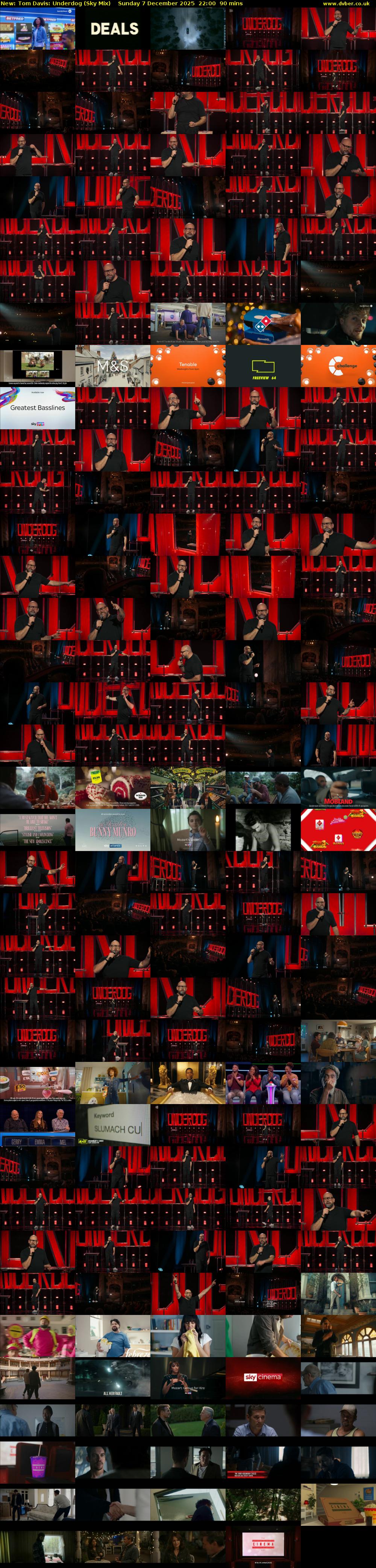 Tom Davis: Underdog (Sky Mix) Sunday 7 December 2025 22:00 - 23:30