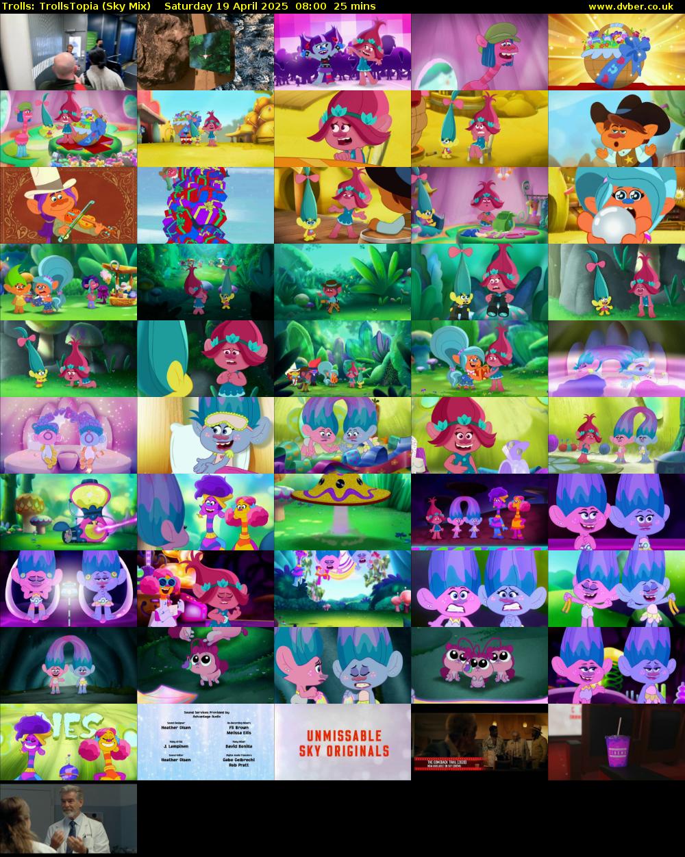 Trolls: TrollsTopia (Sky Mix) Saturday 19 April 2025 08:00 - 08:25