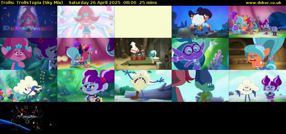 Trolls: TrollsTopia (Sky Mix) Saturday 26 April 2025 08:00 - 08:25