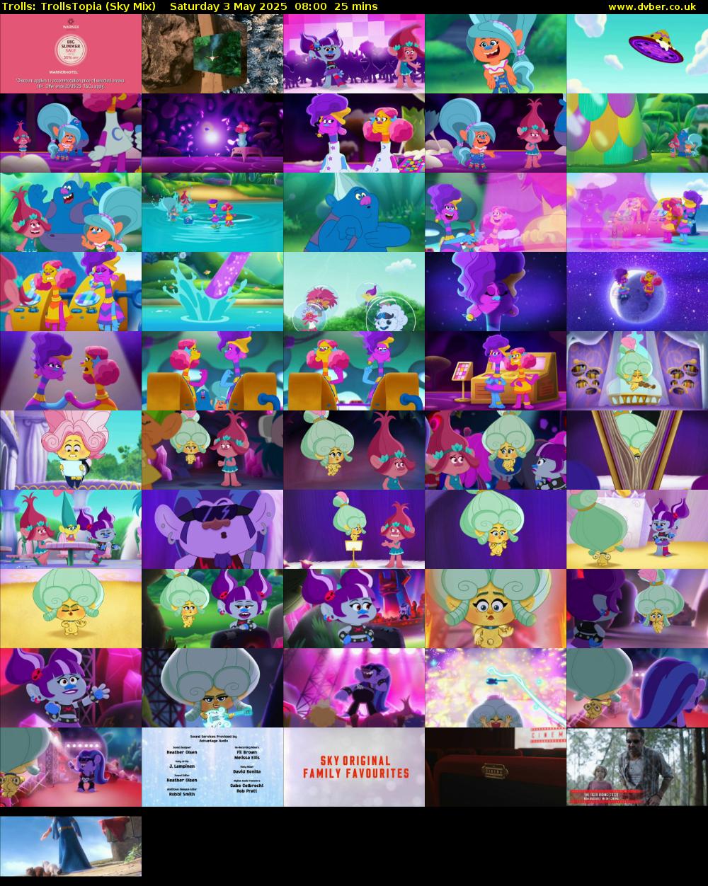 Trolls: TrollsTopia (Sky Mix) Saturday 3 May 2025 08:00 - 08:25
