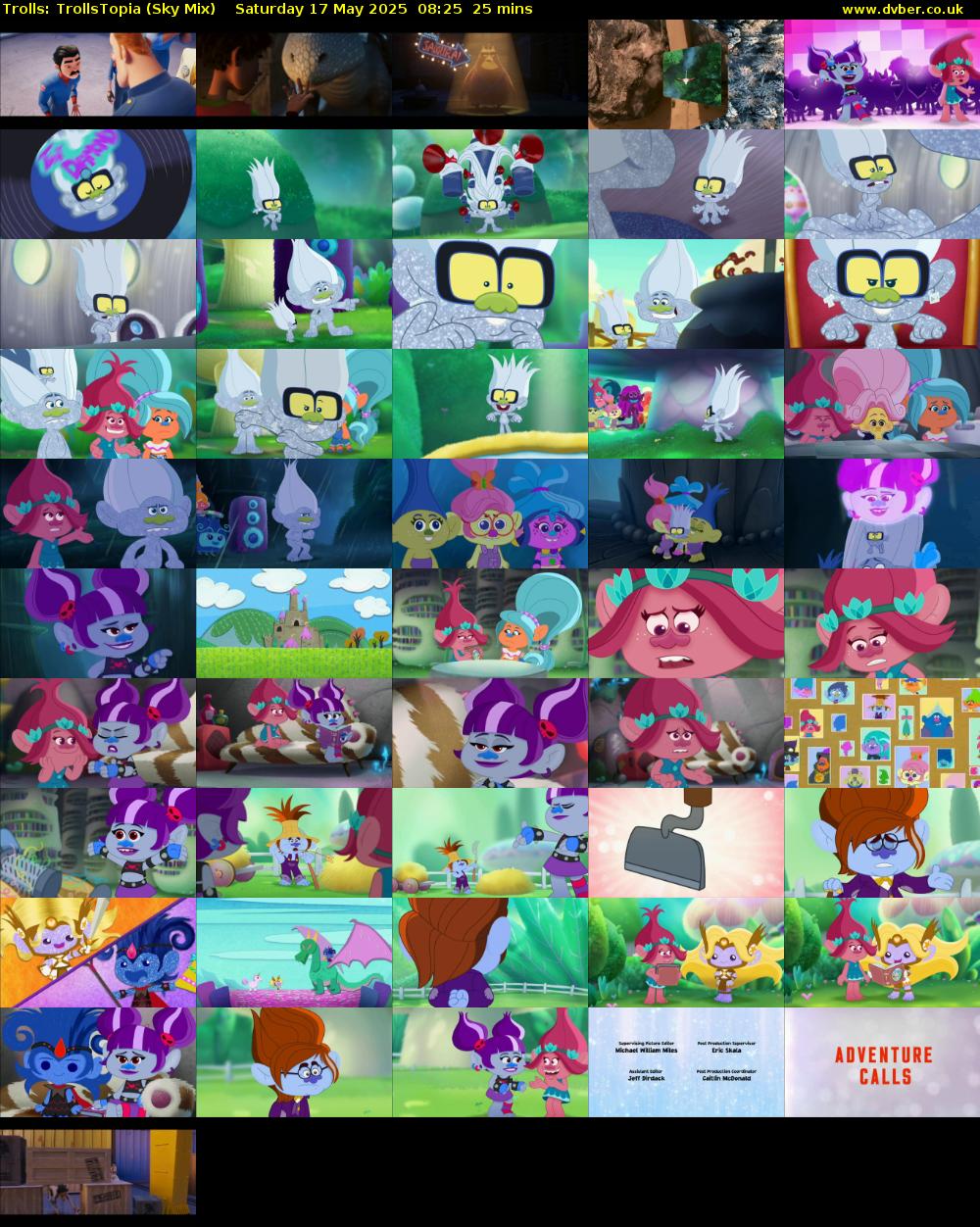 Trolls: TrollsTopia (Sky Mix) Saturday 17 May 2025 08:25 - 08:50