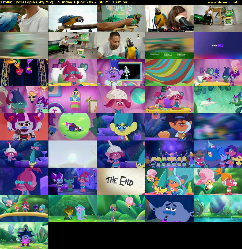 Trolls: TrollsTopia (Sky Mix) Sunday 1 June 2025 08:25 - 08:45