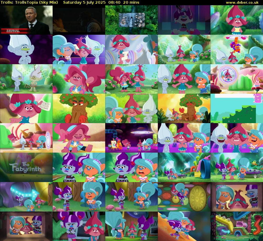 Trolls: TrollsTopia (Sky Mix) Saturday 5 July 2025 08:40 - 09:00